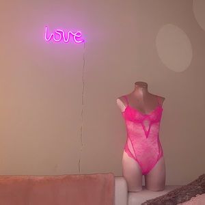 Hot pink VS body suit 💞💞